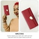 thumbnail image 3 of WORGEOUS Monedero de mujer bolso de mano cartera larga tarjetas multifuncionales Cambiar bolsa de almacenamiento, 3 of 8