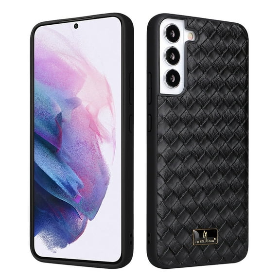 SaniMore for Samsung Galaxy S24 Case, PU Leather Rugged PC Shockproof Tough Anti-Fingerprint Ultra Slim Lightweight Luxury Anti-scratch Wear-resistant Durable Cover for Galaxy S24, Litchi Black