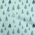 thumbnail image 1 of oneOone Velvet Aquamarine Fabric Tree Dress Material Fabric Print Fabric By The Yard 58 Inch Wide, 1 of 7
