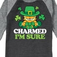 thumbnail image 3 of Garfield - Charmed Im Sure - Toddler And Youth Raglan Graphic T-Shirt, 3 of 4