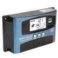 thumbnail image 2 of Controlador de carga solar MPPT 100A con pantalla LCD y doble puerto USB de 12 V y 24 V (100 A), 2 of 15