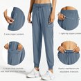 thumbnail image 3 of Pantalones de jogging cargo para mujer, ligeros, de secado rápido, para senderismo, para entrenamiento deportivo, informales, para estar en casa y al aire libre, 3 of 6