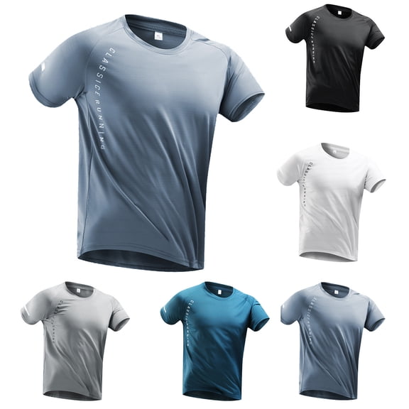 T Shirts for Men Short Sleeve Pack Crewneck Cotton Blend Tee Shirt Loose Fit Undershirt Tee Tops Bulk Summer Trendy Athletic Short Sleeve (BU2,XXXL)