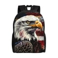 thumbnail image 1 of Disketp Retro American Eagle A Mochila Unisex de Apertura Lateral Completa, Mochila para Laptop para Escuela, Trabajo y Viajes, 1 of 8