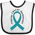 thumbnail image 3 of Inktastic Ovarian Cancer Awareness Ribbon Boys or Girls Baby Bib, 3 of 4