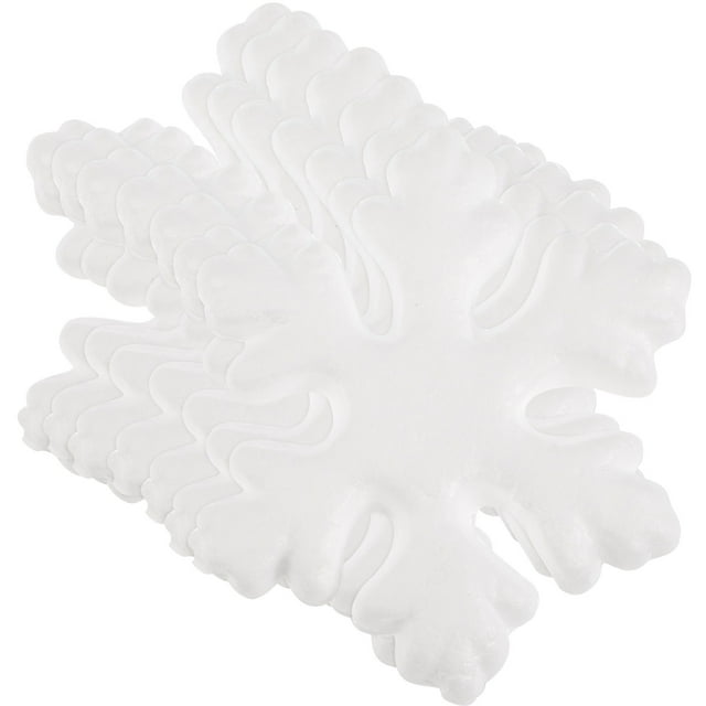 50pcs Modelo de copo de nieve en blanco en miniatura Toy Kids Painting Toy Christmas Party Favors