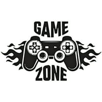 LAMIRO Game Zone Wall Decals,Gamer Controller Wall Stickers,Removable Art Vinyl Decor for Boys Room Home Playroom Bedroom Walls Background Decoration Gamer Room Decor for Boys