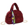 thumbnail image 1 of Bolso Bandolera para Mujer Bolso Hombro Acolchado Informal Bolsos Y Monederos (rojo Vino), 1 of 9