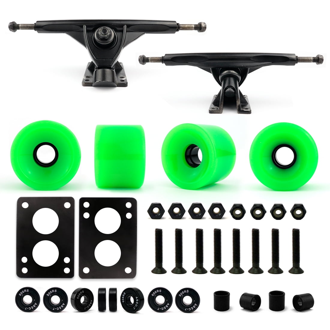 Victory Jump Longboard Skateboard Trucks and Wheels Set, Skateboard