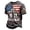 Dark Gray, variant on Mens 911 Never Forget 25th Anniversary Graphic T‑Shirt American Flag Print Short Sleeve Casual Tee Patriotic Memorial Daily Wear Top for Men(Dark Gray,XXXL)