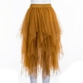 thumbnail image 5 of Gureui Women's Sheer Tutu Skirt Tulle Mesh Layered Midi Skirt, 5 of 8
