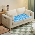 thumbnail image 3 of Tapis de Glace Réutilisable d'Été Pliable Rempli d'Eau Coussin de Siège Multifonction pour Maison École Voyage 90x48 cm, 3 of 4