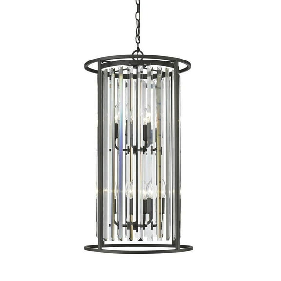 8 Light Chandelier in Fusion Style 17 inches Wide By 32 inches High-Bronze Finish Bailey Street Home 372-Bel-2019889