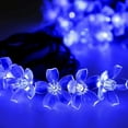 thumbnail image 2 of Solar Garden Lights, Cherry Blossom Flower String Lights 21FT Waterproof with 8 Modes, 30 LED Solar Light String for Outdoor, Indoor, Yard, Fence, Wedding Decoration, 2 of 9