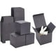 thumbnail image 1 of 20 cajas de regalo de papel kraft, cajas cúbicas negras de 8,1 x 8,1 x 8,1 cm (3,2 x 3,2 x 3,2 pulgadas), mini cajas de cartón con tapa para bodas, fiestas, cumpleaños, propuestas de padrinos de boda., 1 of 9