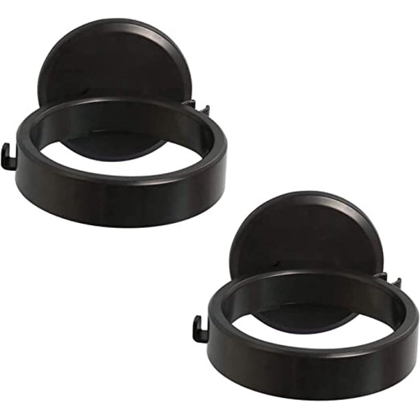 Soporte de pared para secador de pelo de 2 piezas, soporte para secador de pelo, soporte para herramientas para el cuidado del cabello, soporte para secador de pelo con ventosa, para baño e inodoro TUNC Sencillez