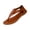 Brown, variant on Women Flat Flip Flop Sandals Memory Foam Insole Casual Boho Beach Sandals Lightweight Comfy Summer Vacation Flats