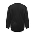 thumbnail image 6 of ManxiVoo Women's Crewneck Sweatshirt Long Sleeve Loose Fit Casual Pullover Top Spring Fall Essentials XXL Size Black, 6 of 6