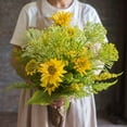 thumbnail image 2 of Artificial Flower Bouquet Country Spring Sunflower Bouquet 23" Tall, 2 of 8