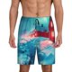 thumbnail image 1 of Balery Aurora Borealis Village Pantalones cortos de pijama de punto de algodón para hombre con cinturilla y bolsillos-4X-Large, 1 of 6