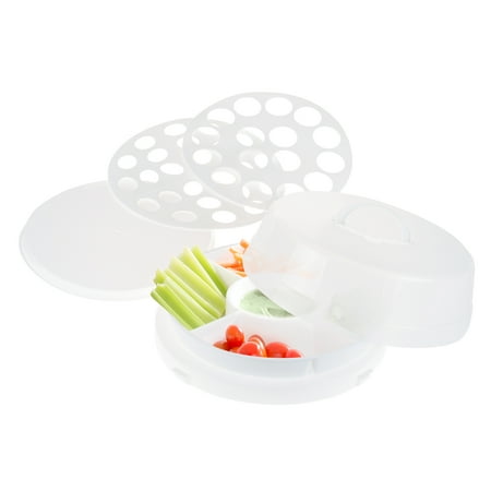 Dipping Tray - 4 in1 Party Tray Travel Set - Veg & Dip, Bakery, Eggs by Classic Cuisine