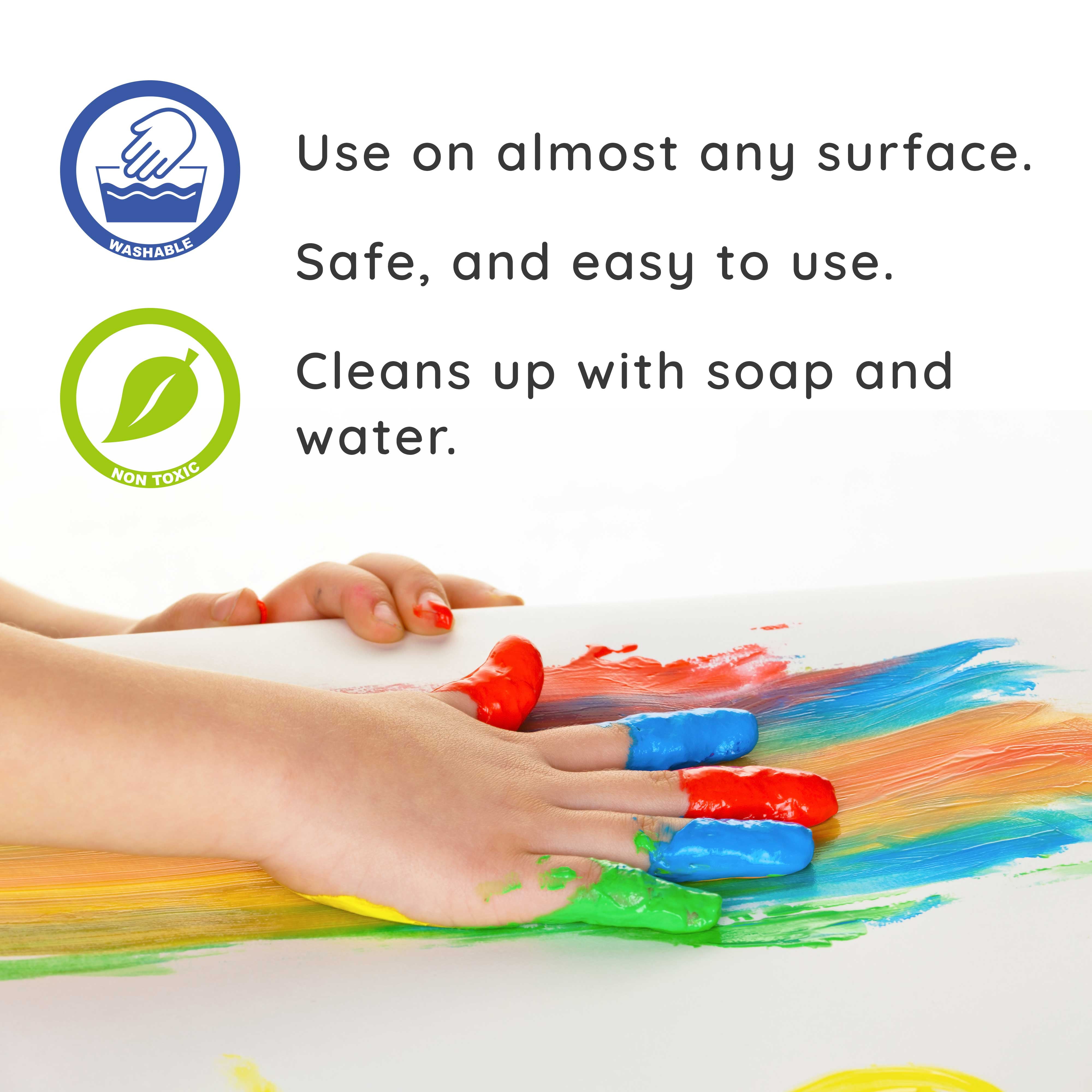 Washable Tempera Paint for Kids,30 Colors (2 oz Each) Liquid Poster Pa –  HissiCo Art