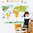 thumbnail image 2 of Vinil Decorativo Infantil H&Jess Mapa Países Animalitos Animados VINIL INFANTIL, 2 of 4