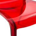 thumbnail image 3 of Allora Mid-Century Modern Dining Side Chair in Red, 3 of 8