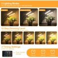 thumbnail image 2 of Grow Light Plant Light Indoor Plants Full Spectrum Clip Plant Growing Lamp Level Dimmable Auto On Off Timing Hrs ( ), 2 of 7