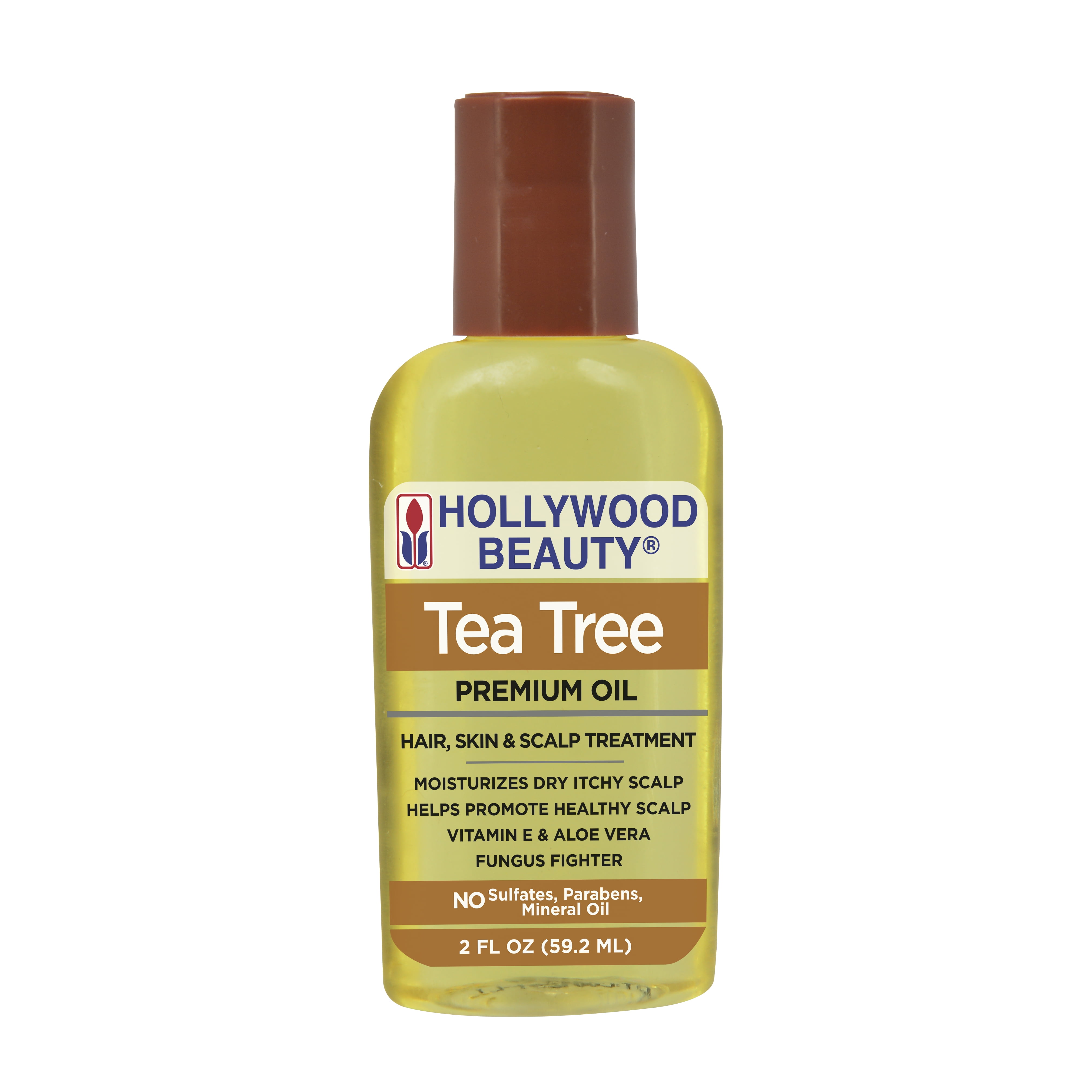 Hollywood Beauty Tea Tree Oil, Vitamin E & Aloe Vera Moisturizing Dandruff Relief Skin and Scalp Treatment, 2 oz, Travel Size