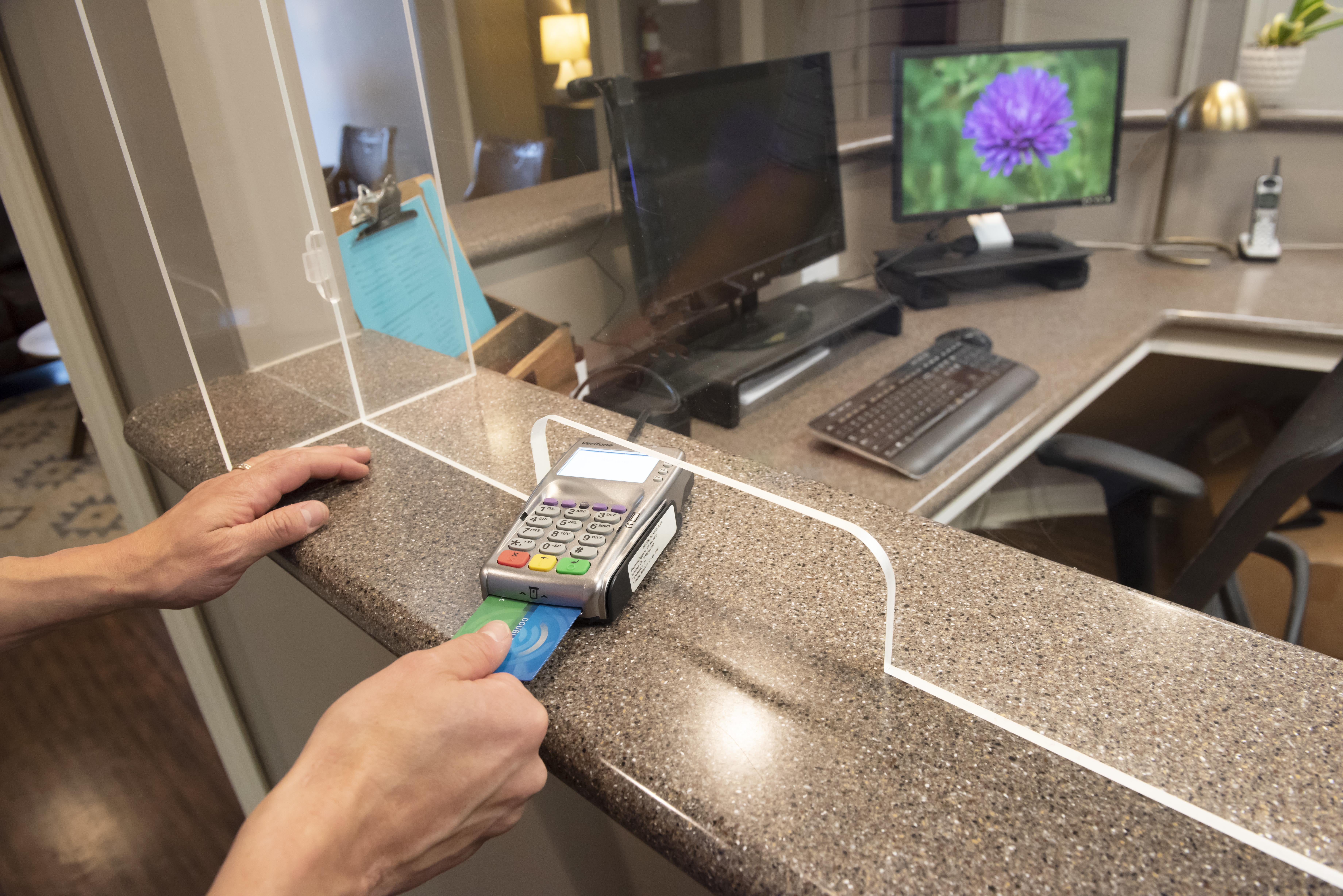 Plexiglass Shield 30"x30" 1/4" (6mm) Acrylic with 12"x3" Opening and 8.