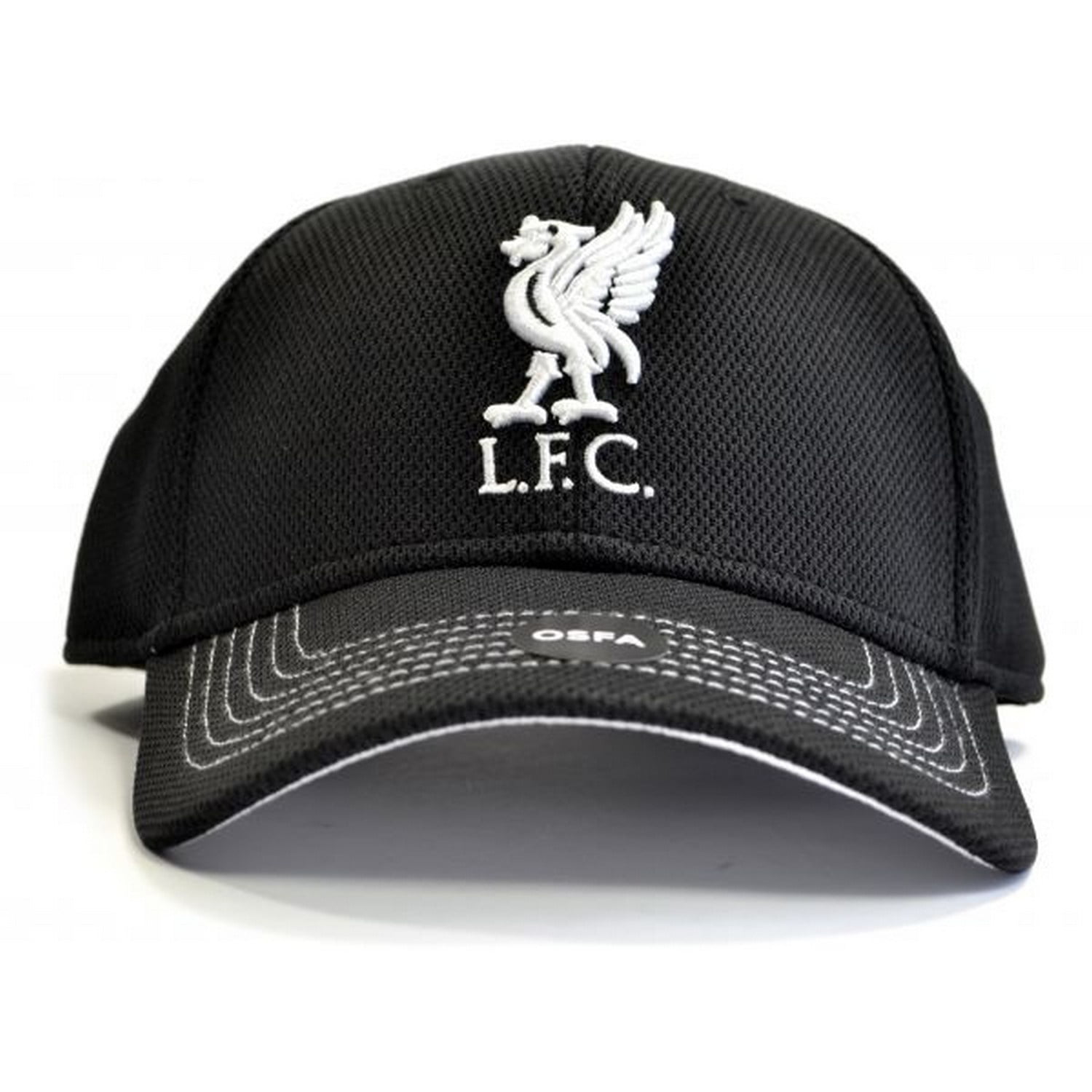 Liverpool FC LFC Mens Grey Leather Patch Cap Official