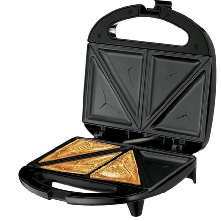 Lumme Sandwich Maker, Sandwich Toaster, Panini Press, Quesadilla Maker, Grilled Cheese, French Toast Press, Pizza Pockets Press, Indicator light, Omelet, (Black)