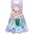 thumbnail image 1 of Vestido de Elsa de Frozen para niñas, disfraz de princesa, Vestidos para niños, Navidad, cumpleaños, fiesta de lujo, verano, nuevo, 1 of 4