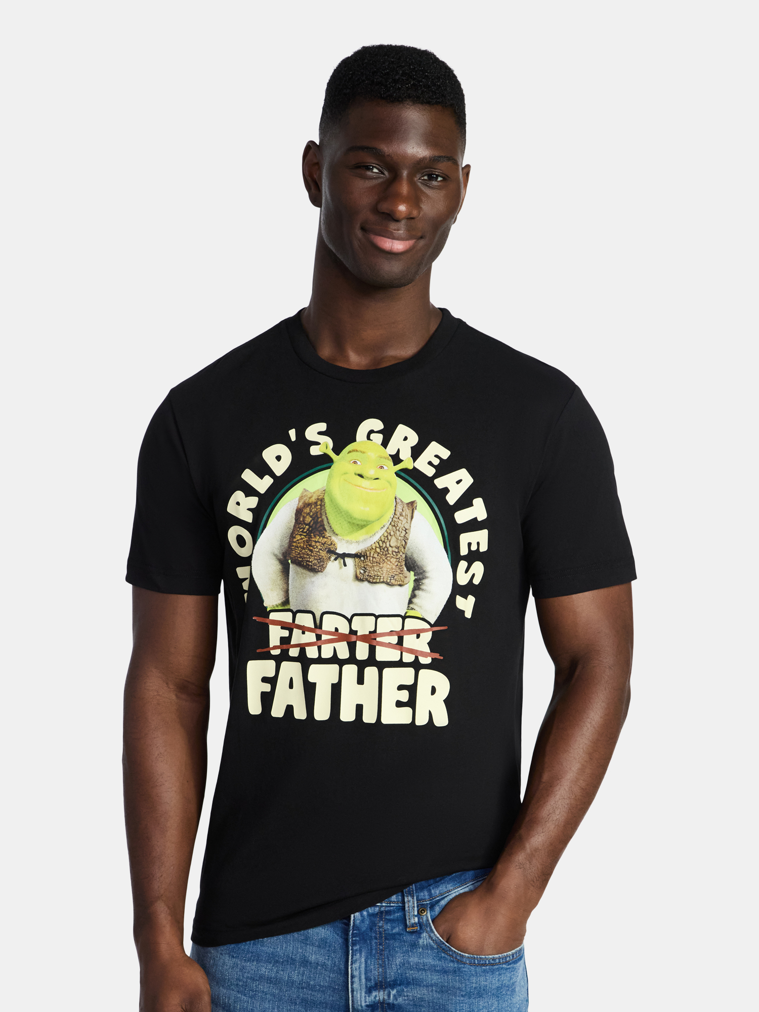 Shrek Men's and Big Men's Father's Day Graphic Tee, Sizes XS-5XL