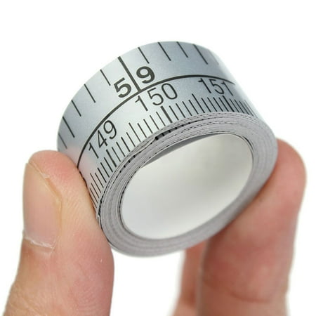 

150cm Self Adhesive Measure Tape Vinyl White Ruler w Easy Sticker Sewing D F9L3