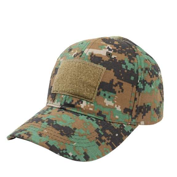 IDALL Baseball Cap Camo Hat Unisex Classic Low Profile Cotton Baseball Cap Embroidered Camouflage Soft Unconstructed Adjustable Size Dad Hat Running Hat Hats for Women Army Green One Size