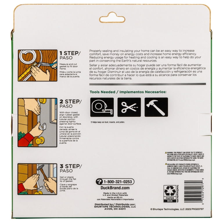 Duck Brand Vinyl Gasket Weather Stripping, 17 Feet photo 2