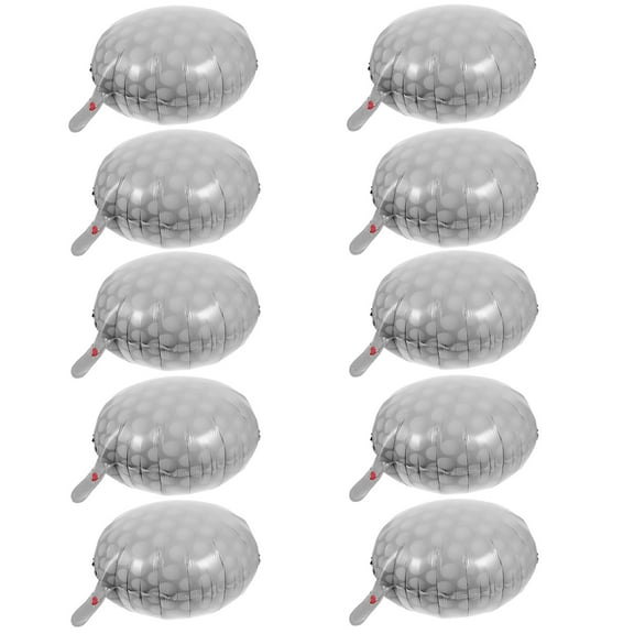 AURARMLET 10Pcs Aluminum Film Golf Balloons Grey for Sports Game Party Decoration