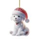 thumbnail image 1 of Diamond Crystal Critter Acrylic Keychain Pendant Car Interior Decorations Christmas Ornament Hanging Sign for Holiday Party Gift, 1 of 5
