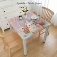 thumbnail image 2 of BANET Tablecloths Kawaii Cartoon Theme Table Cover Rectangle Table Cover for Girls and Boys Party Decorations White, 2 of 7