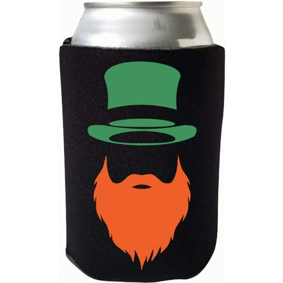 St. Patrick's Day Leprechaun Beer Coolie - Irish St. Patrick's Day Can Cooler - St. Paddy's Day Party Gift