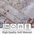 thumbnail image 5 of MIZHONA Pink Blackout Curtains for Living Room Rustic Window Curtains Rose Floral Curtains Set of 2,52"x84", 5 of 5