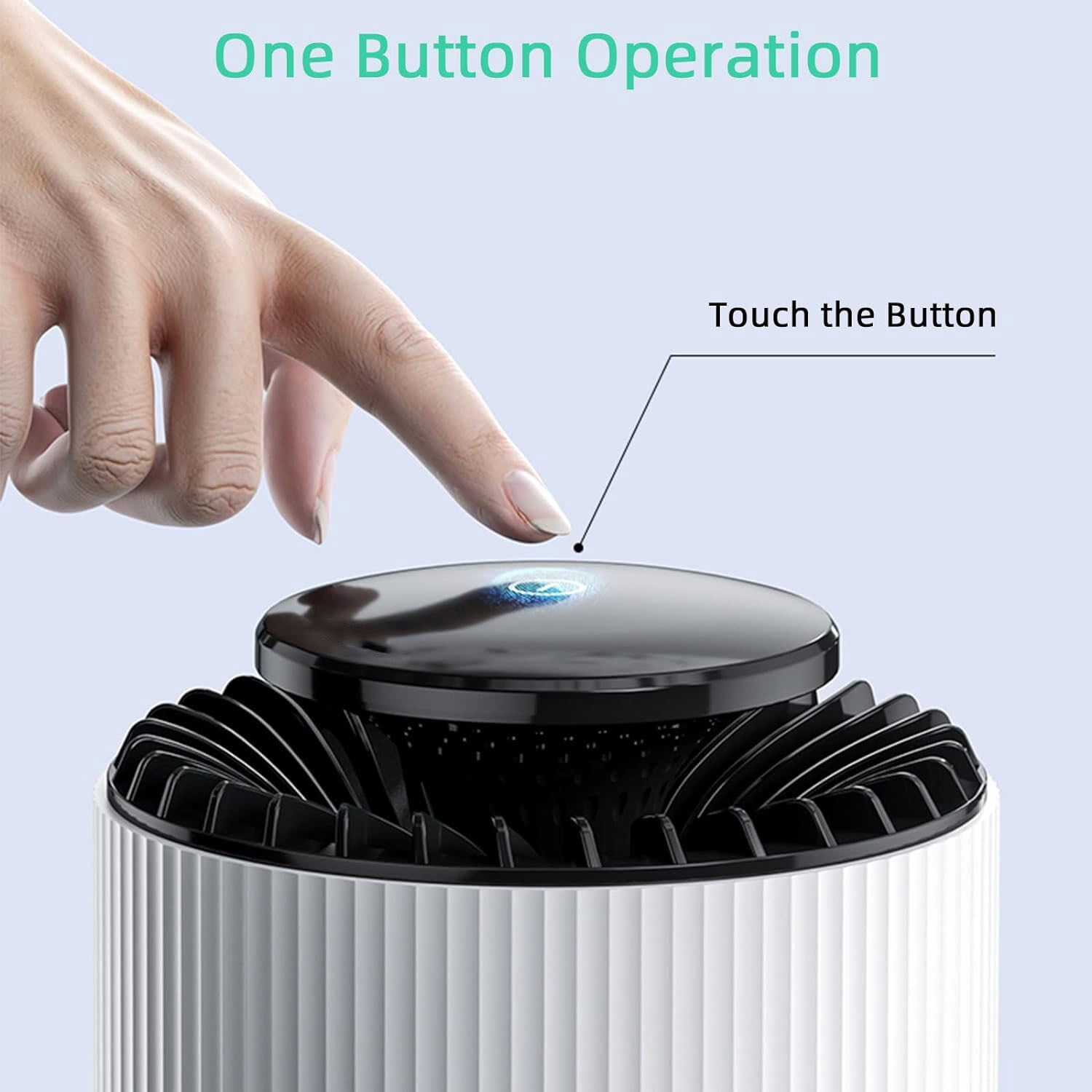 Air Purifier, Harmful Smoke and Dust Collector, Sterilization, In Addition to Formaldehyde and Odor, Small Filter for Desk Lamp