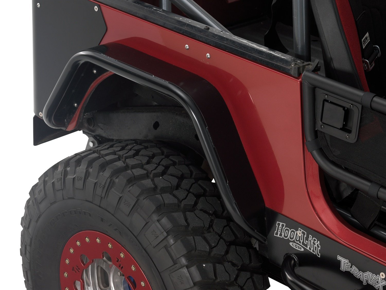 Warrior Products S7302 Rear Tube Flares with Steel Tops for Jeep TJ