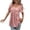 Pink, variant on NinXxx Women‘s Square Neck Short Sleeve Blouse Casual Loose Fit Top Black XL