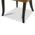 thumbnail image 7 of CHITA Upholstered Dining Chairs with Wood Legs Set of 2, Faux Leather in Tan Yellow, 7 of 7