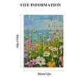 thumbnail image 2 of Fenyluxe Focholor Wildflower Canvas Wall Art Colorful Spring Flower Poster Picture Landscape Painting for Living Room Bedroom Home Decoration Inner Frame Ready to Hang, 2 of 5