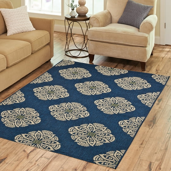 Better Homes and Gardens Medallion Indoor/Outdoor Area Rug