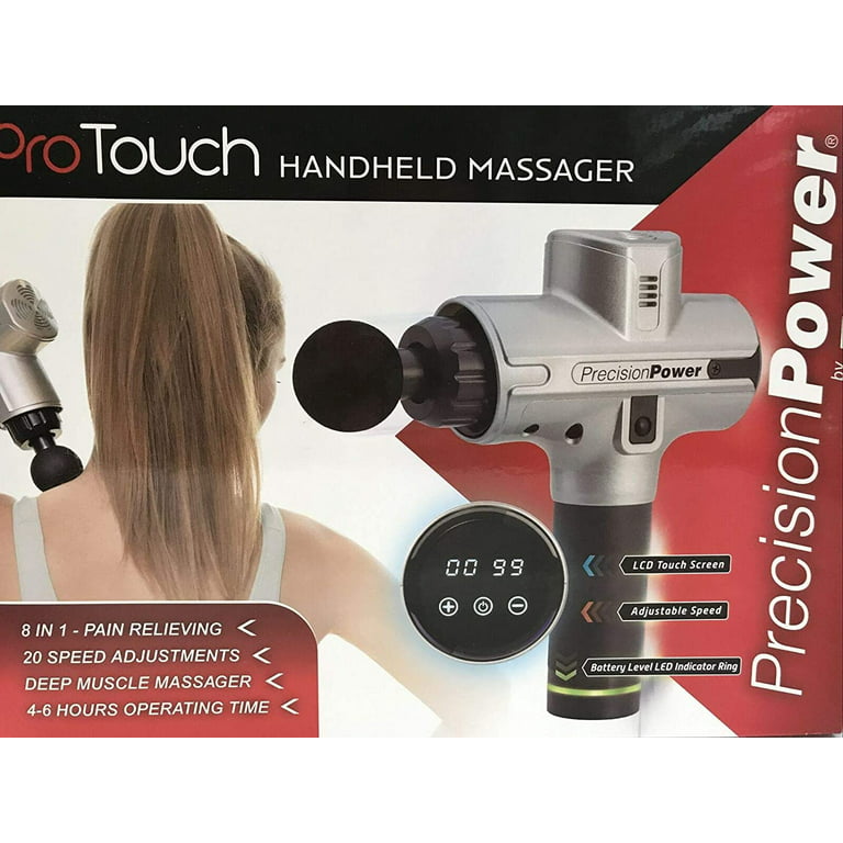 Massage Gun, Portable Deep Tissue Percussion Massager with 20 Adjustable  Speeds